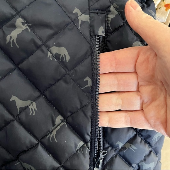 Piper by Smartpak Down Vest II Navy Horses Equestrian Hunter Women’s Size M - Picture 10 of 12